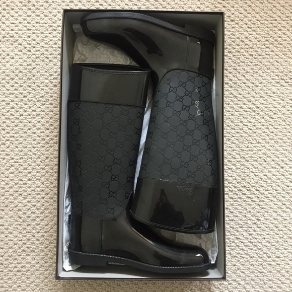 NEW Gucci rain boots - Women's size IT 39 / US 9 - Picture 2 of 6